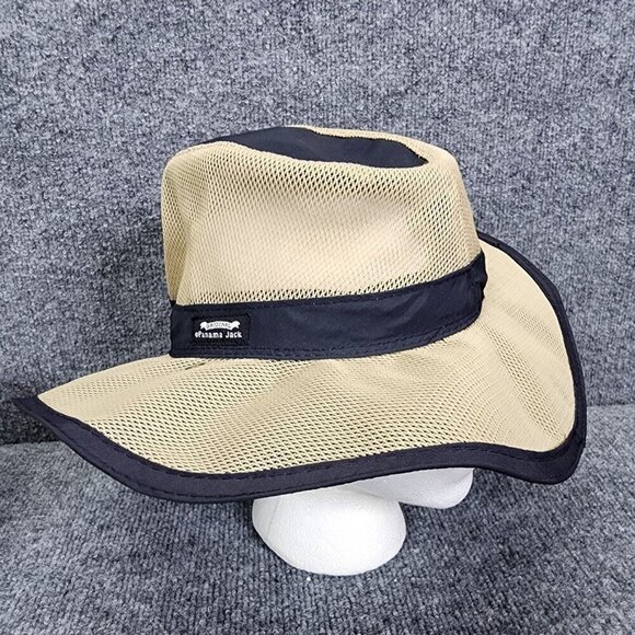 Panama Jack Hat Mens Large Original Mesh Safari Sun Cap Mesh Hunting Hiking - Picture 2 of 10